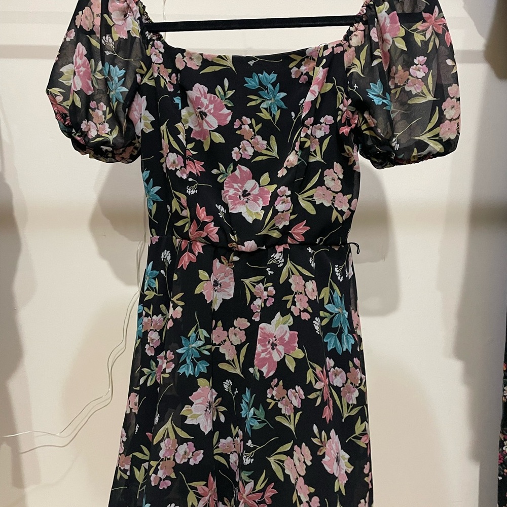 Black Floral Dress